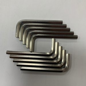 Alternative view of Stainless steel wrench SUS304, weak magnetic, rust resistant, L-shaped internal hex wrench, hex key, H5*25*65