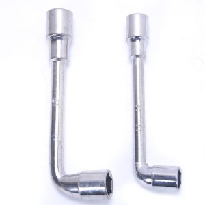 Alternative view of L-shaped wrench with mirror finish, L-shaped wrench, sleeve wrench, L-shaped wrench, internal hex wrench, water heater wrench.