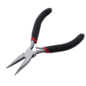Alternative view of Nylon flathead pliers, mini jewelry pliers, DIY jewelry pliers, six-section handmade wire winding and shaping pliers