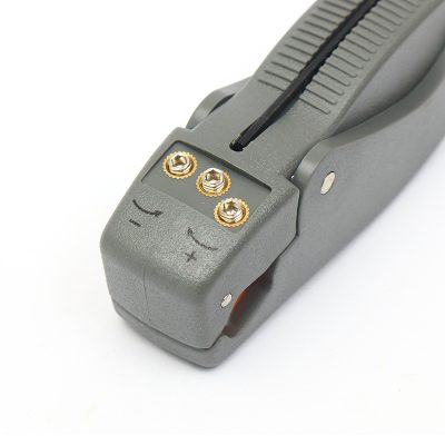 Coaxial cable stripper can strip network cables and telephone lines; adjustable blade depth; automatic wire stripper.