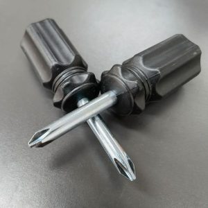 Alternative view of Galvanized Phillips screwdriver with black plastic handle, Torx screwdriver, household manual hardware tool set.