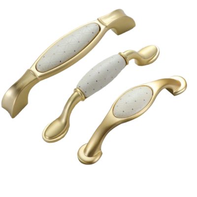 Simple European style cabinet door ceramic handles, minimalist drawer and wardrobe handles